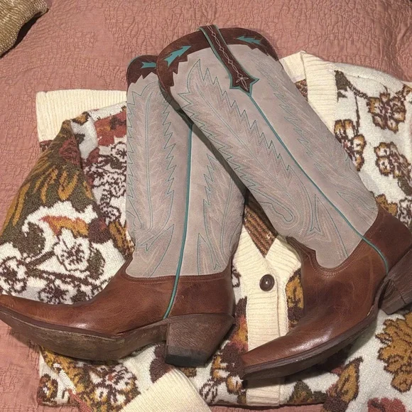 Old Gringo Yucatan Leather Boots 9 - Picture 4 of 8